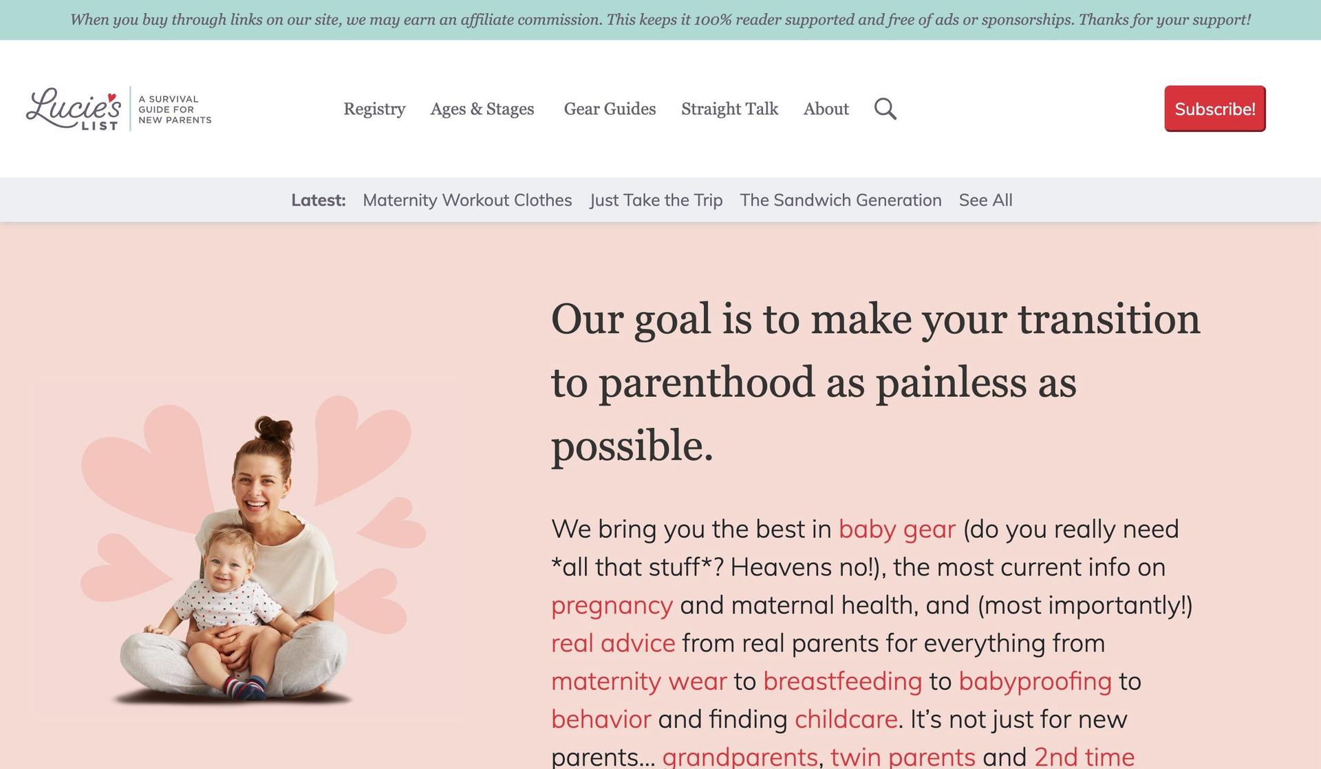 Lucie's List-affiliate marketing website examples