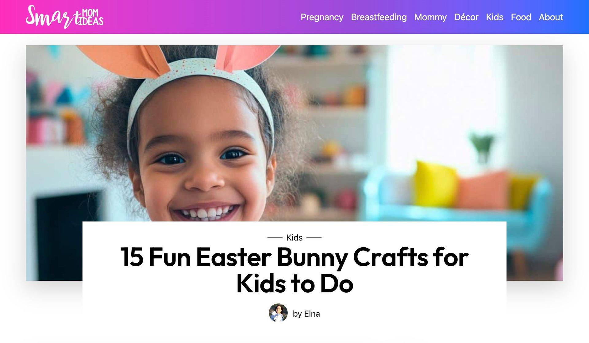 Smart Mom Ideas-affiliate marketing website examples