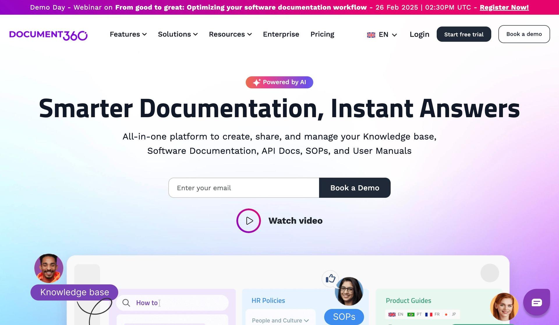 Document360-lead generation website examples