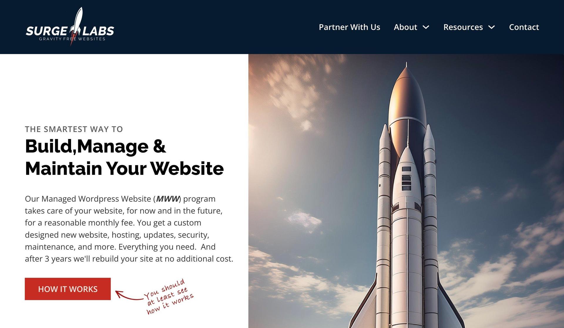 Surge Labs-lead generation website examples