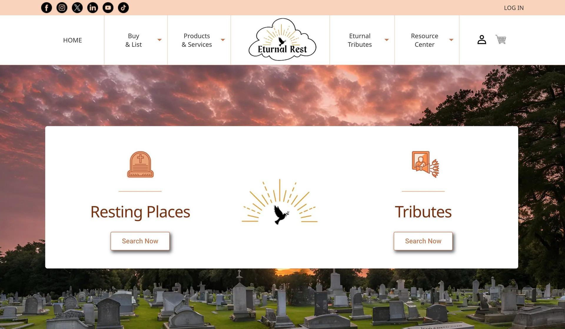 eturnalrest-online memorial websites