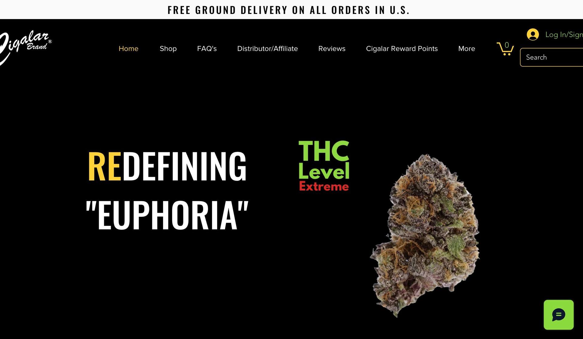 Cigalar-cannabis website design