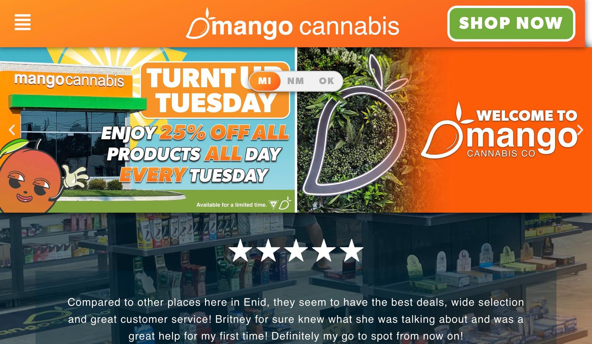 Mango Cannabis-cannabis website design