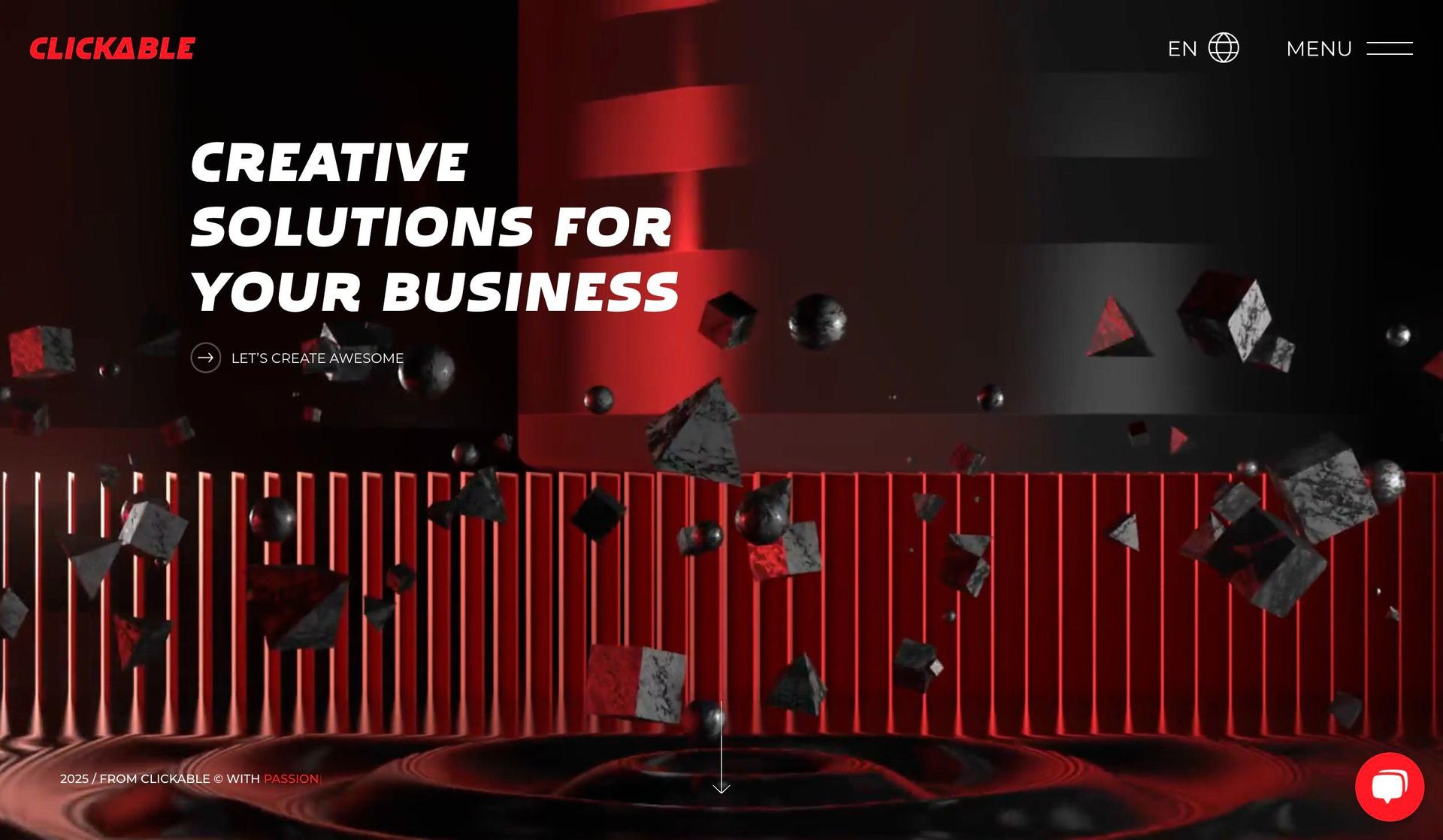 Clickable Agency-professional services website design