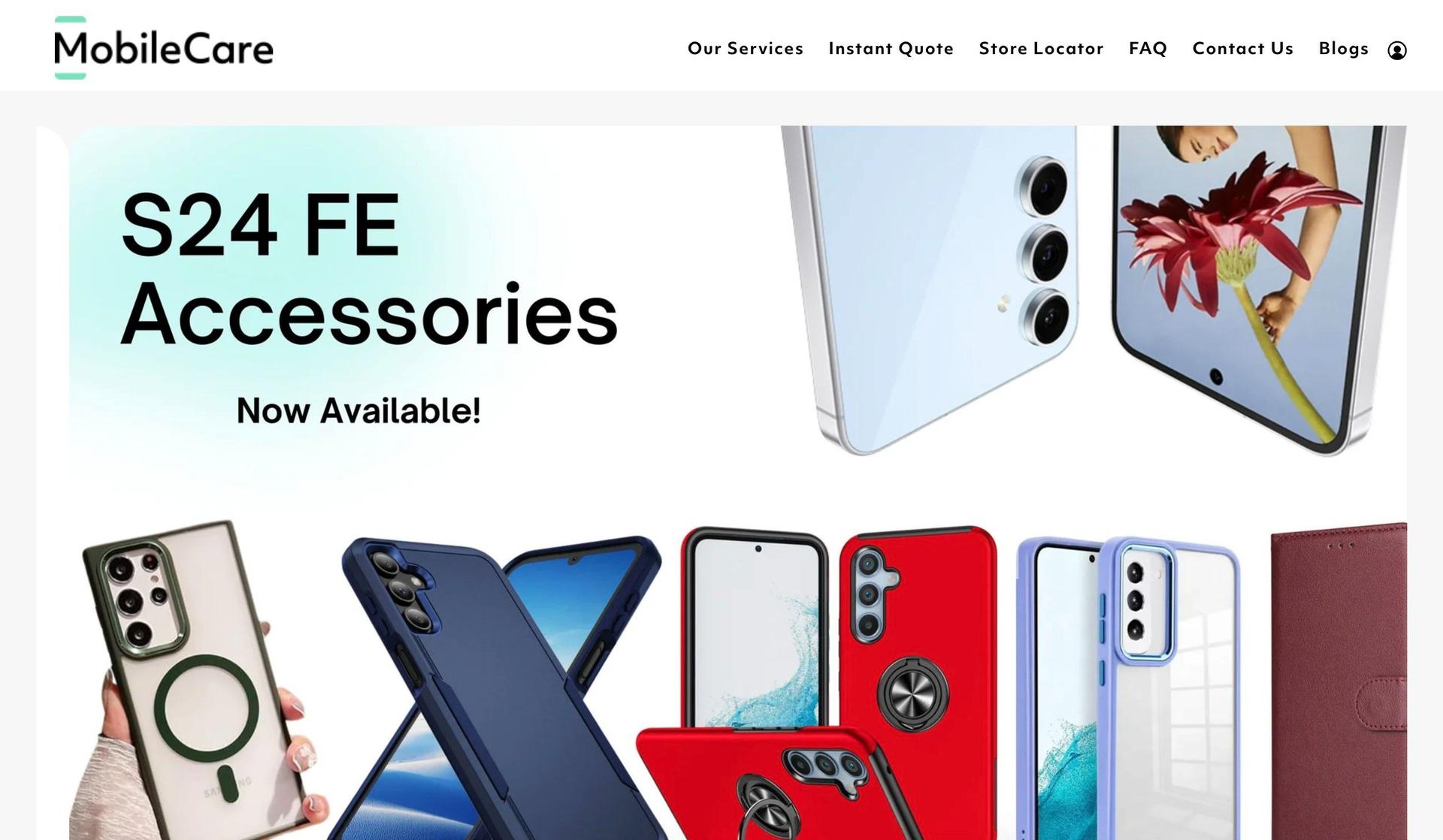 Mobile Care-professional services website design