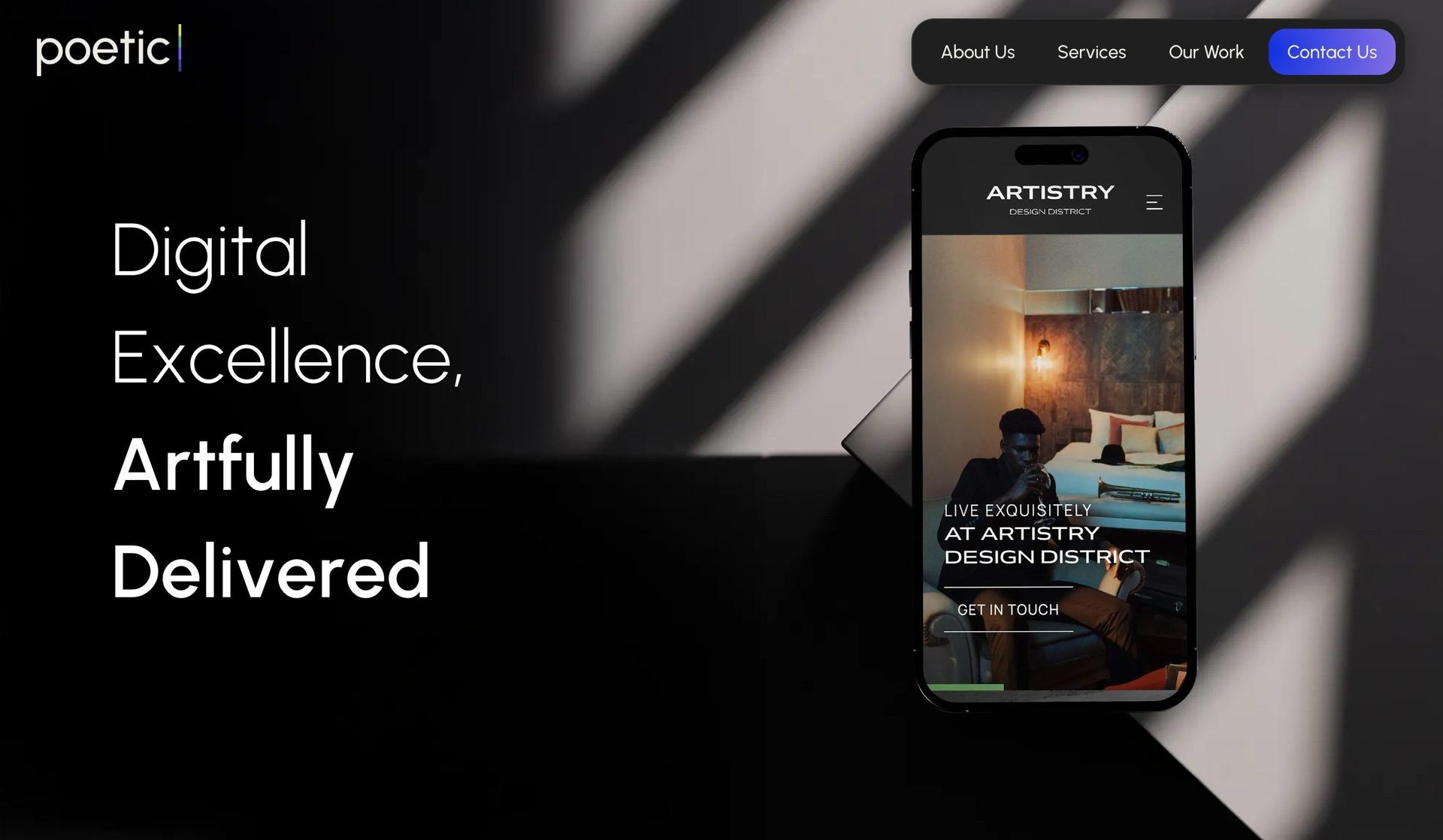Poetic-professional services website design