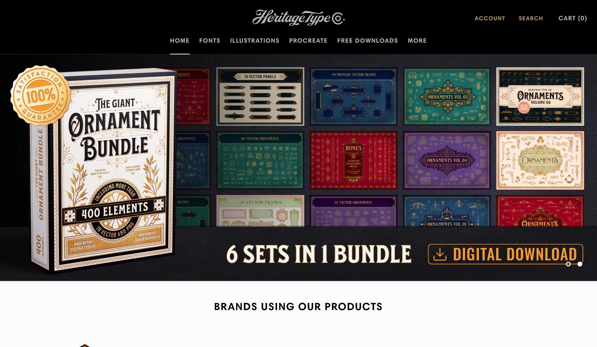 Heritage Type-retro websites