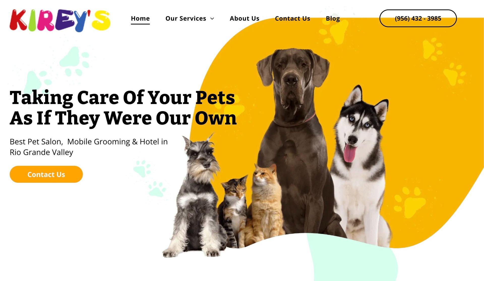 Kireys-dog grooming websites