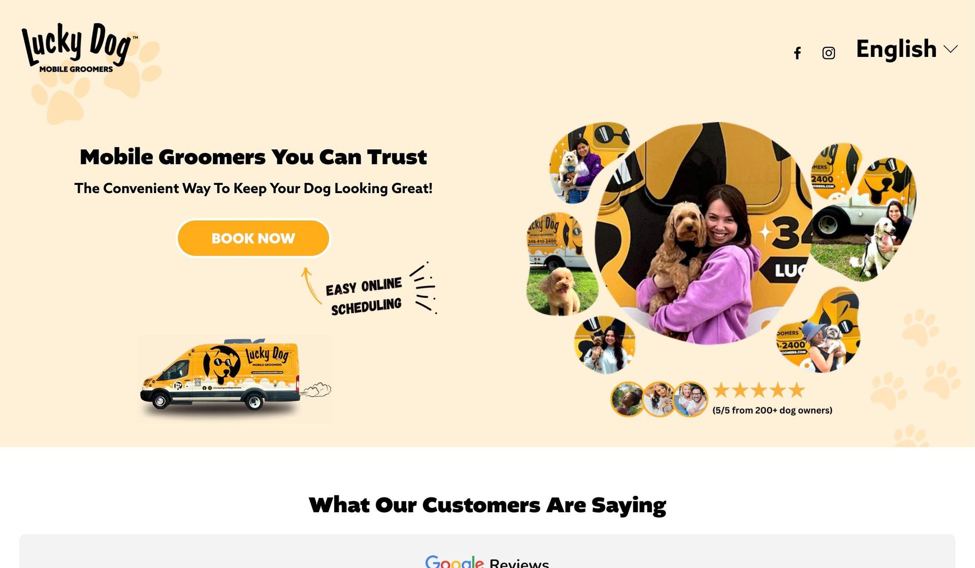 Lucky Dog Mobile Groomers-dog grooming websites