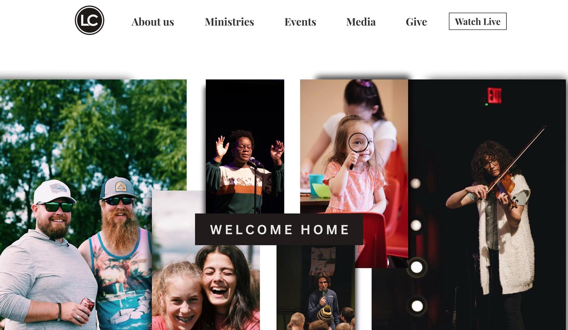 Life Online Church-community website examples