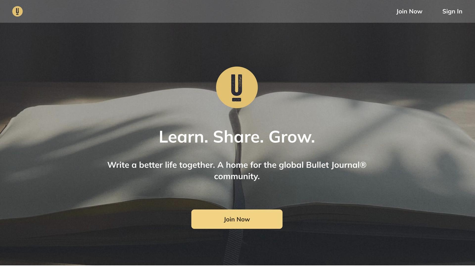Bullet Journal Community-community website examples