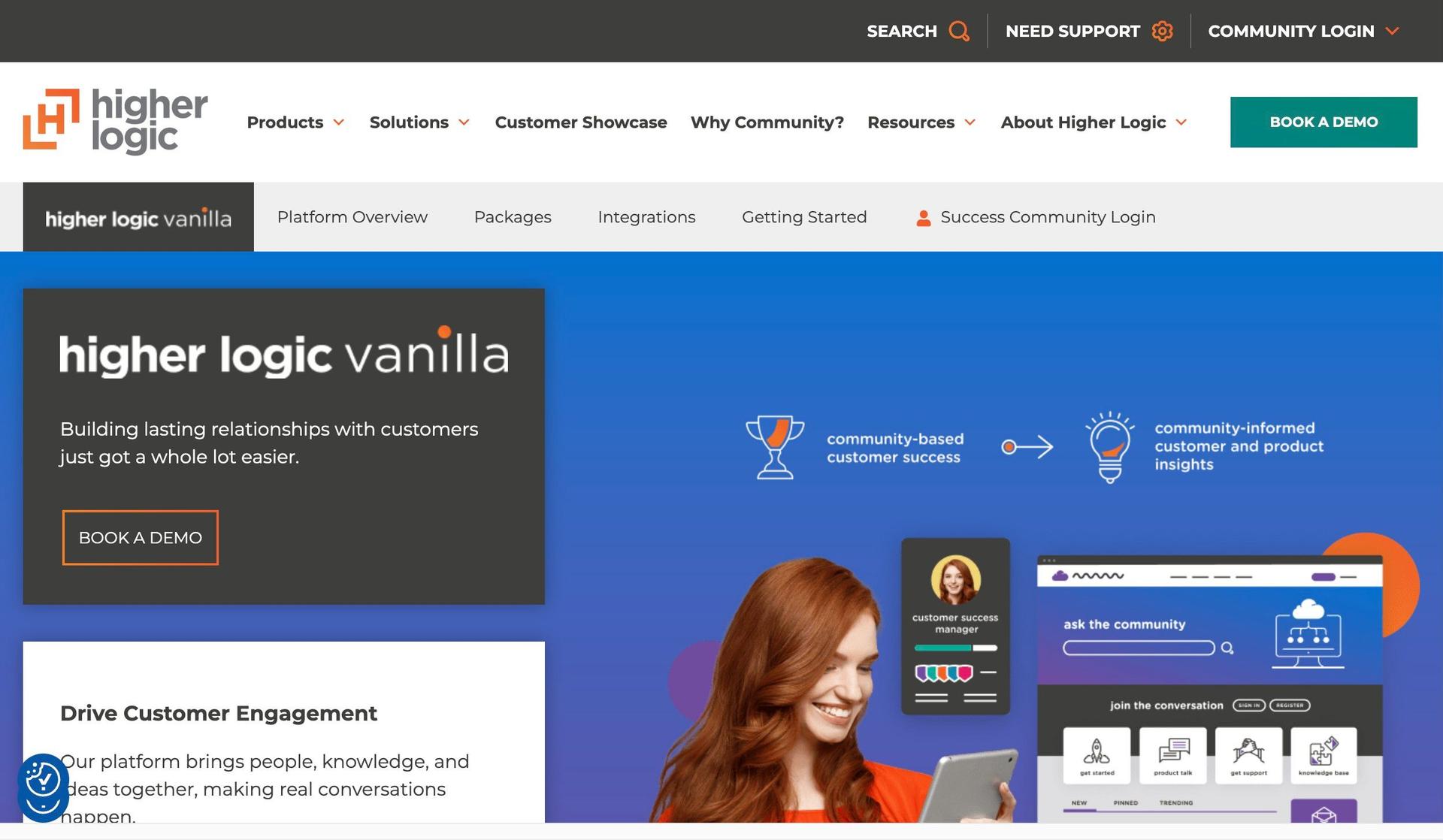 Vanilla Higher Logic-community website examples