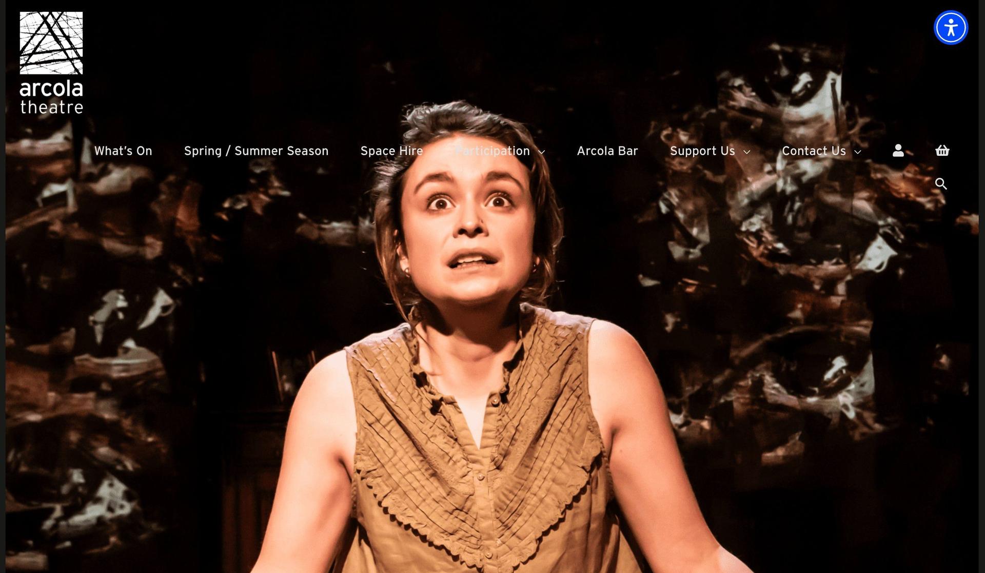 Arcola Theatre-theater website examples