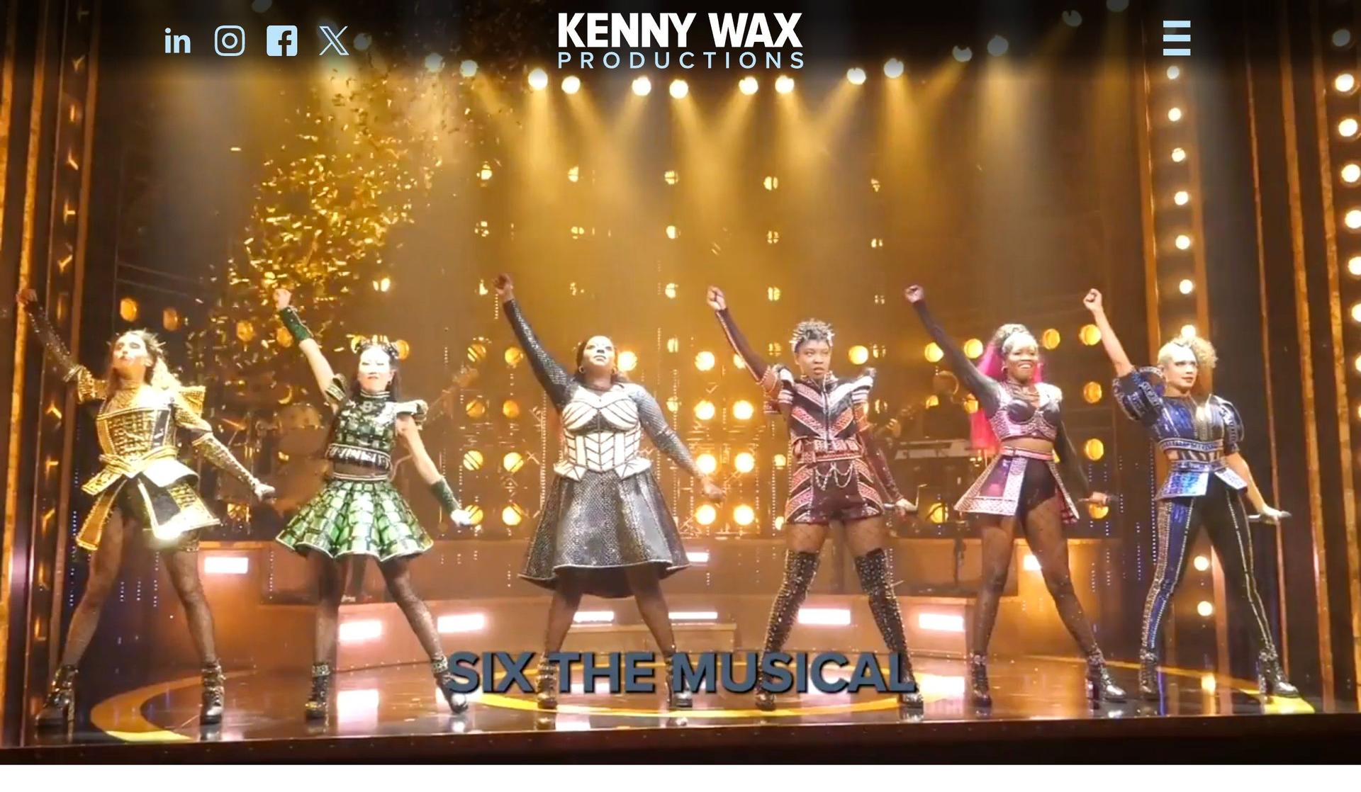 Kenny Wax-theater website examples