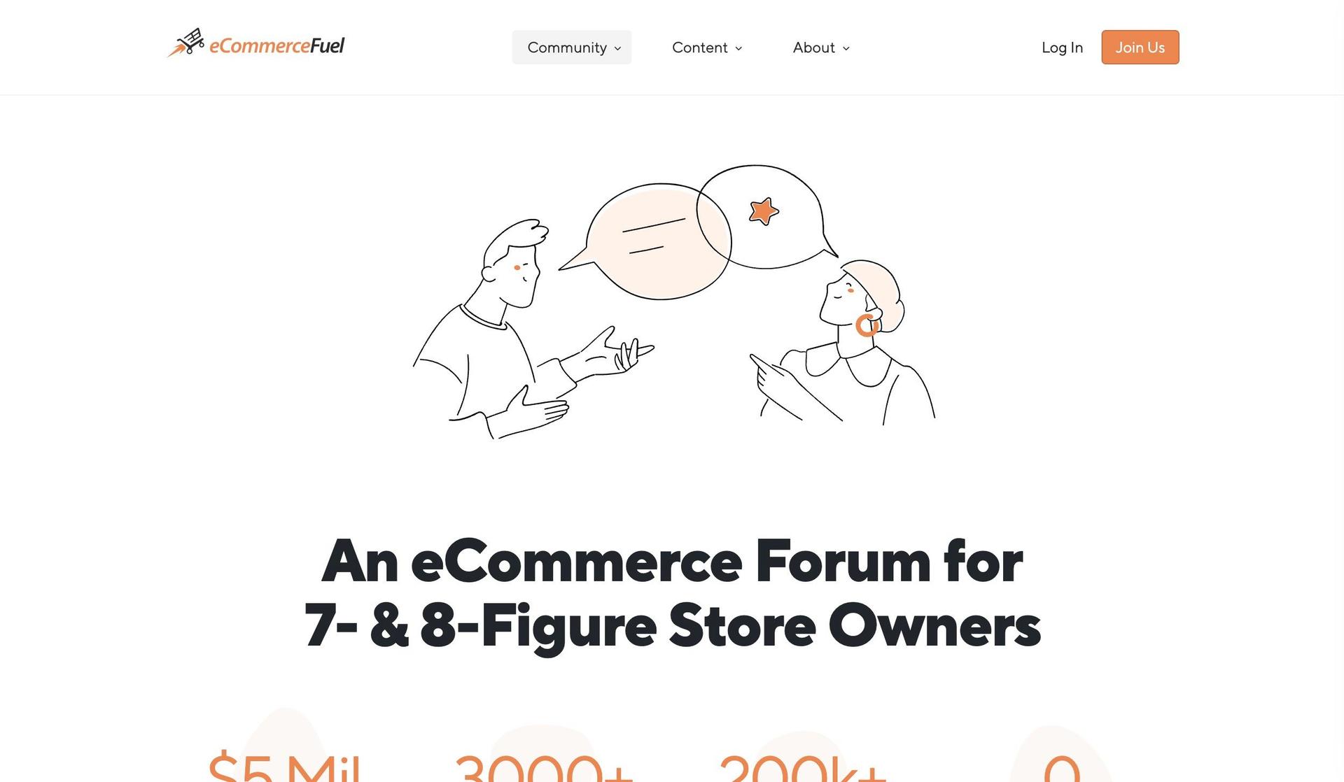 eCommerceFuel-examples of community forum website design