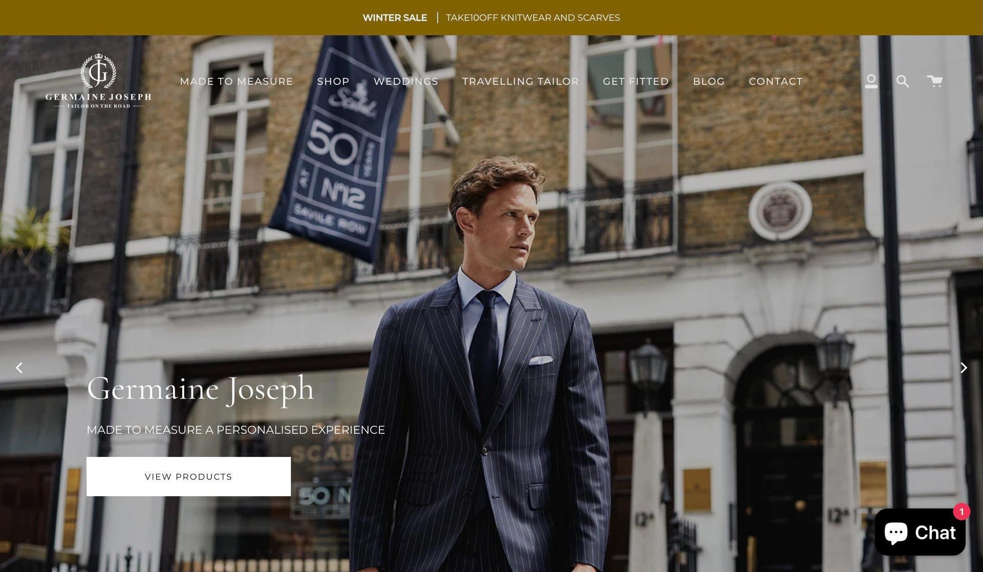 Tailor On The Road-tailor website design