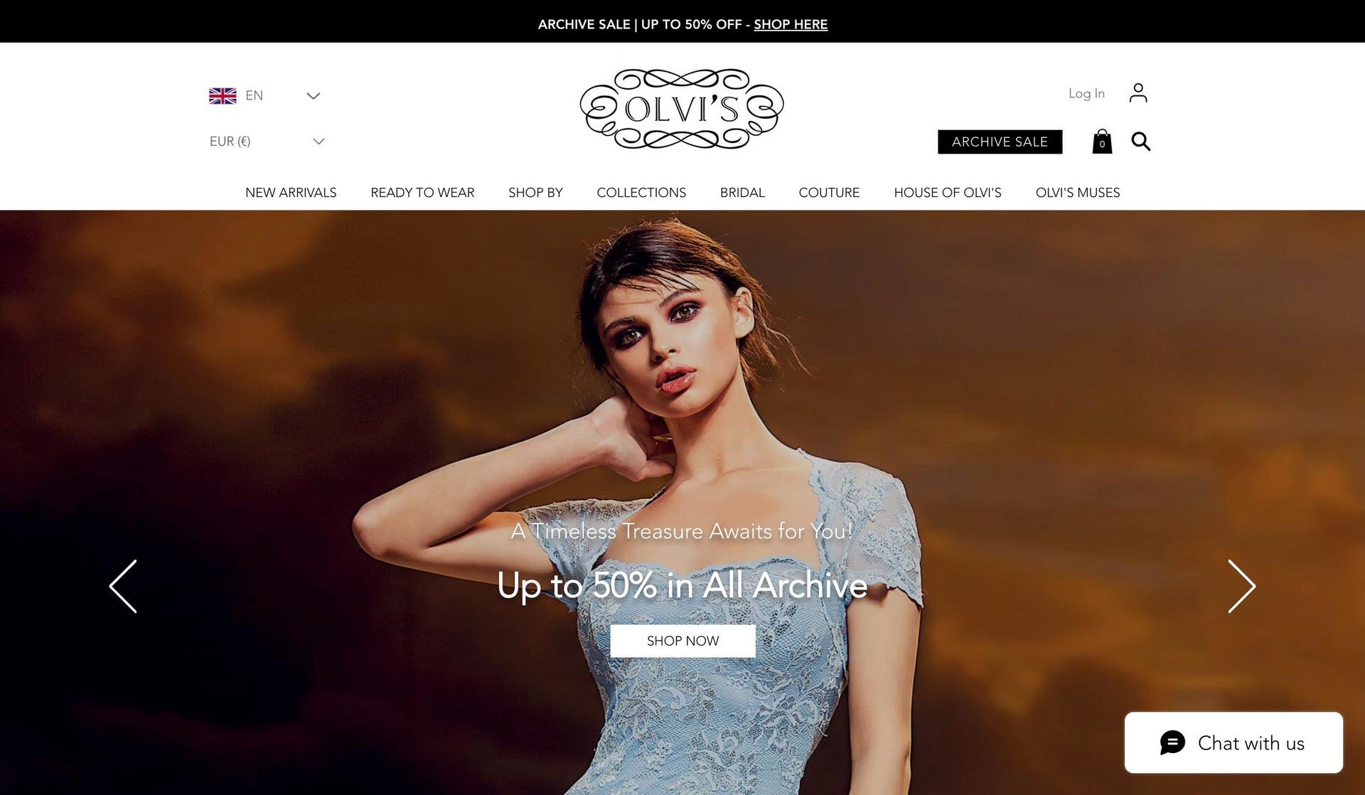 Olvis Lace-tailor website design