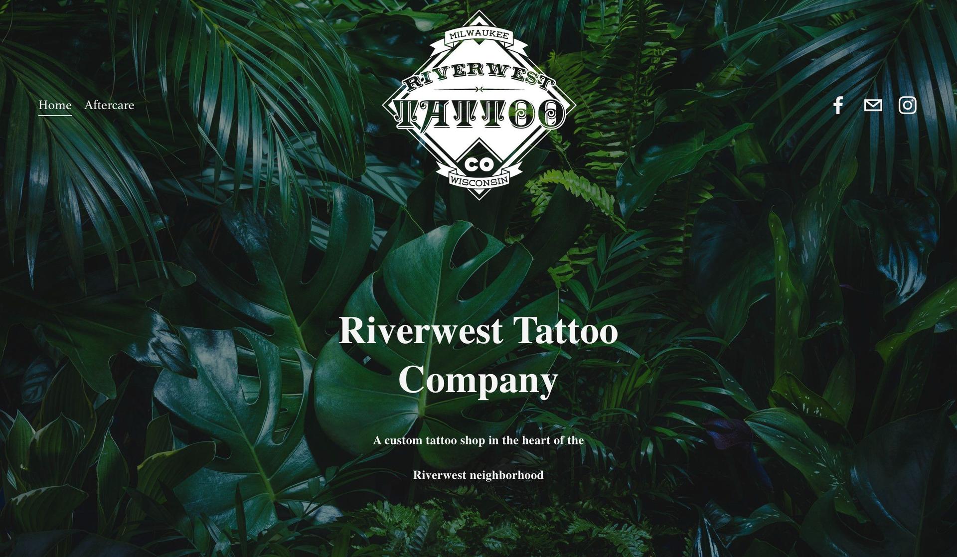 Riverwest Tattoo Company-tattoo website design