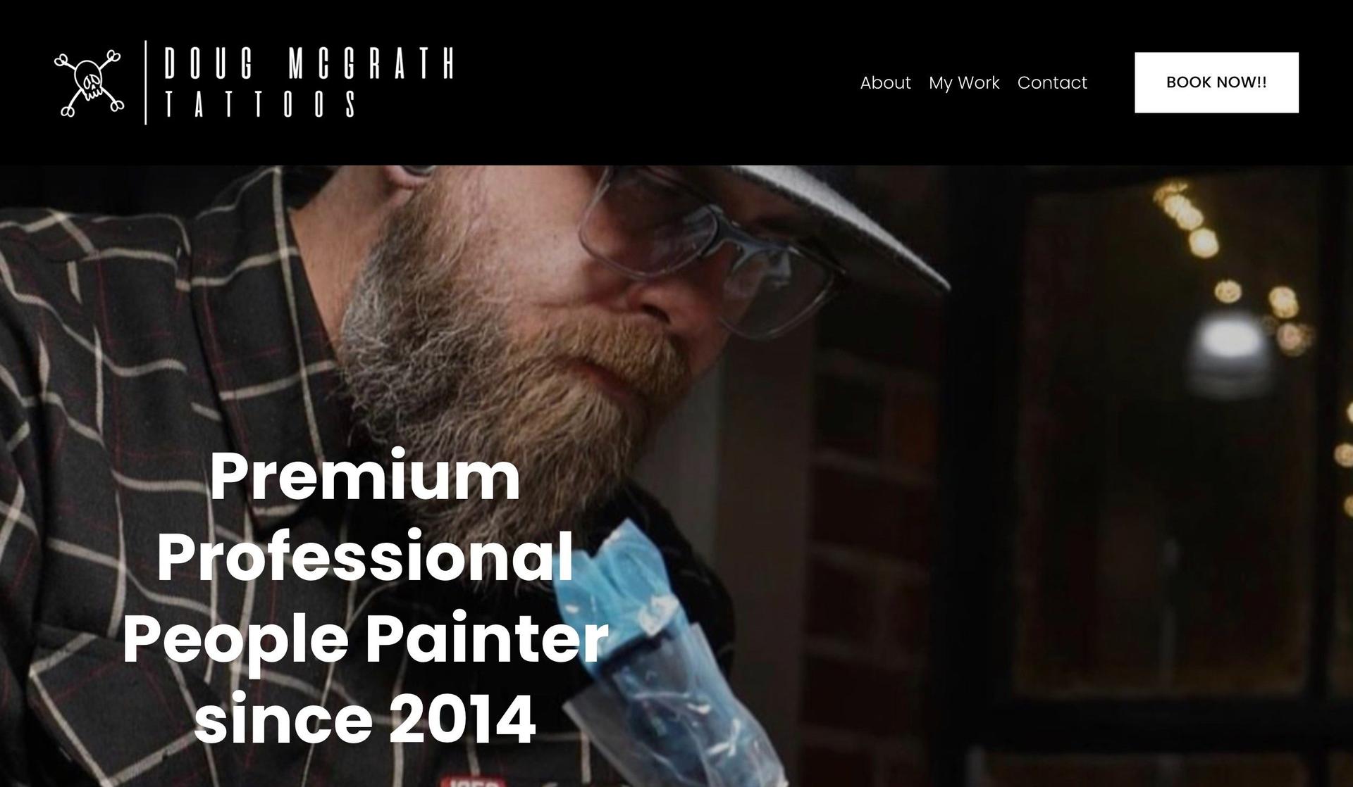 Doug McGrath Tattoos-tattoo website design