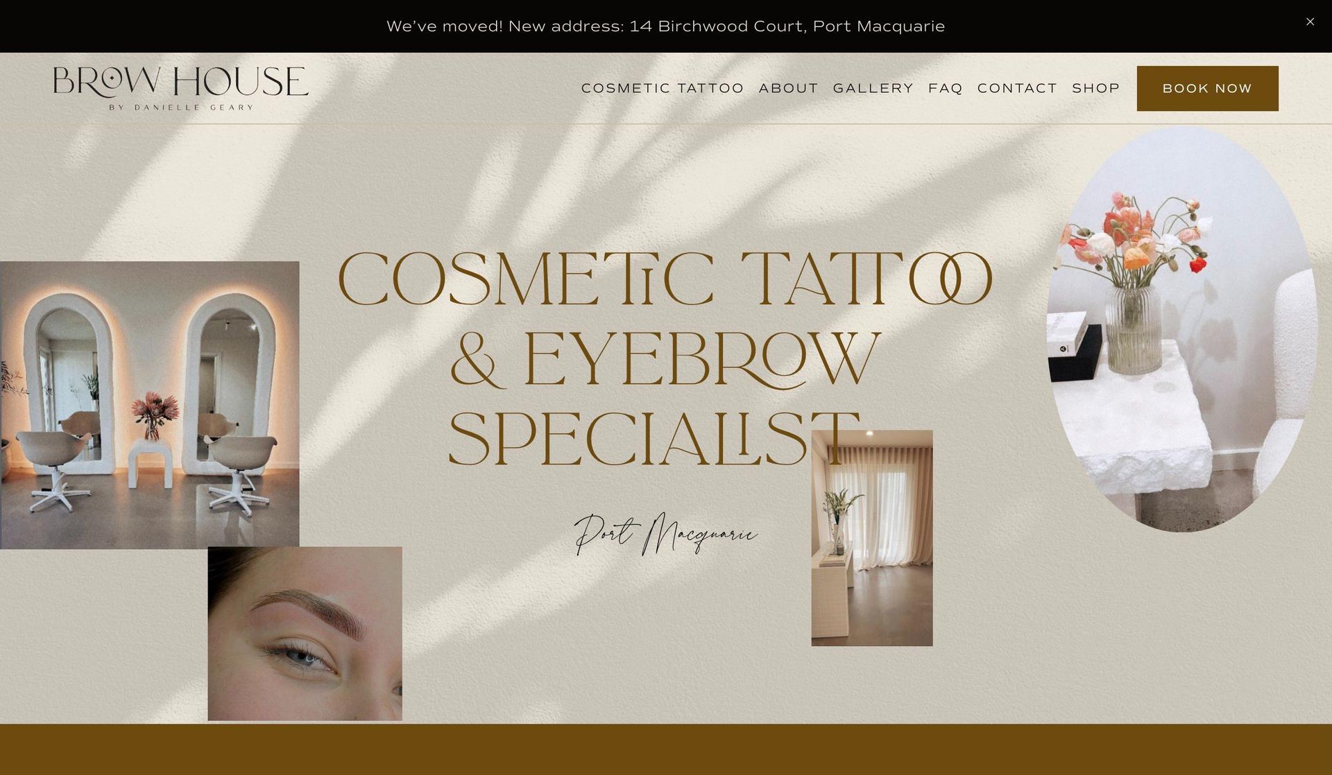 Danielle Geary-tattoo website design