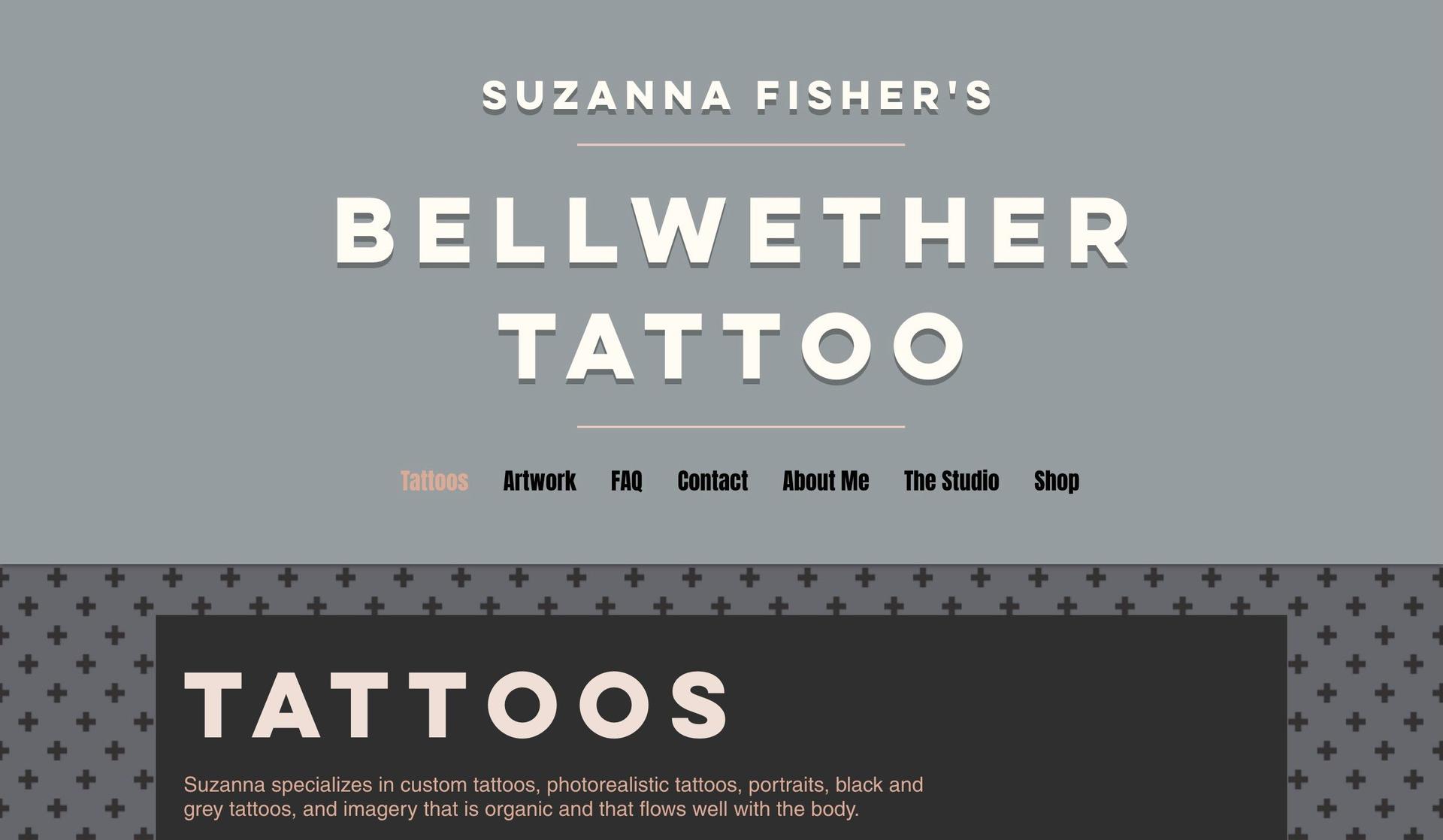 Bellwether Tattoo-tattoo website design