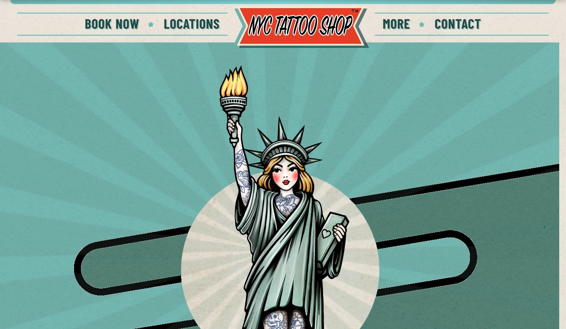 NYC Tattoo Shop-tattoo website design