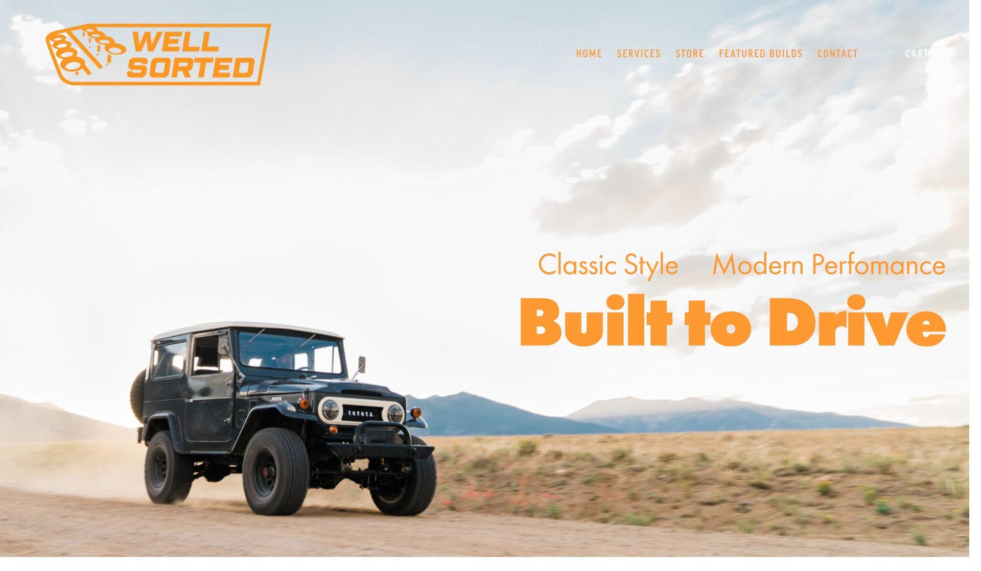 Well Sorted-automotive website design