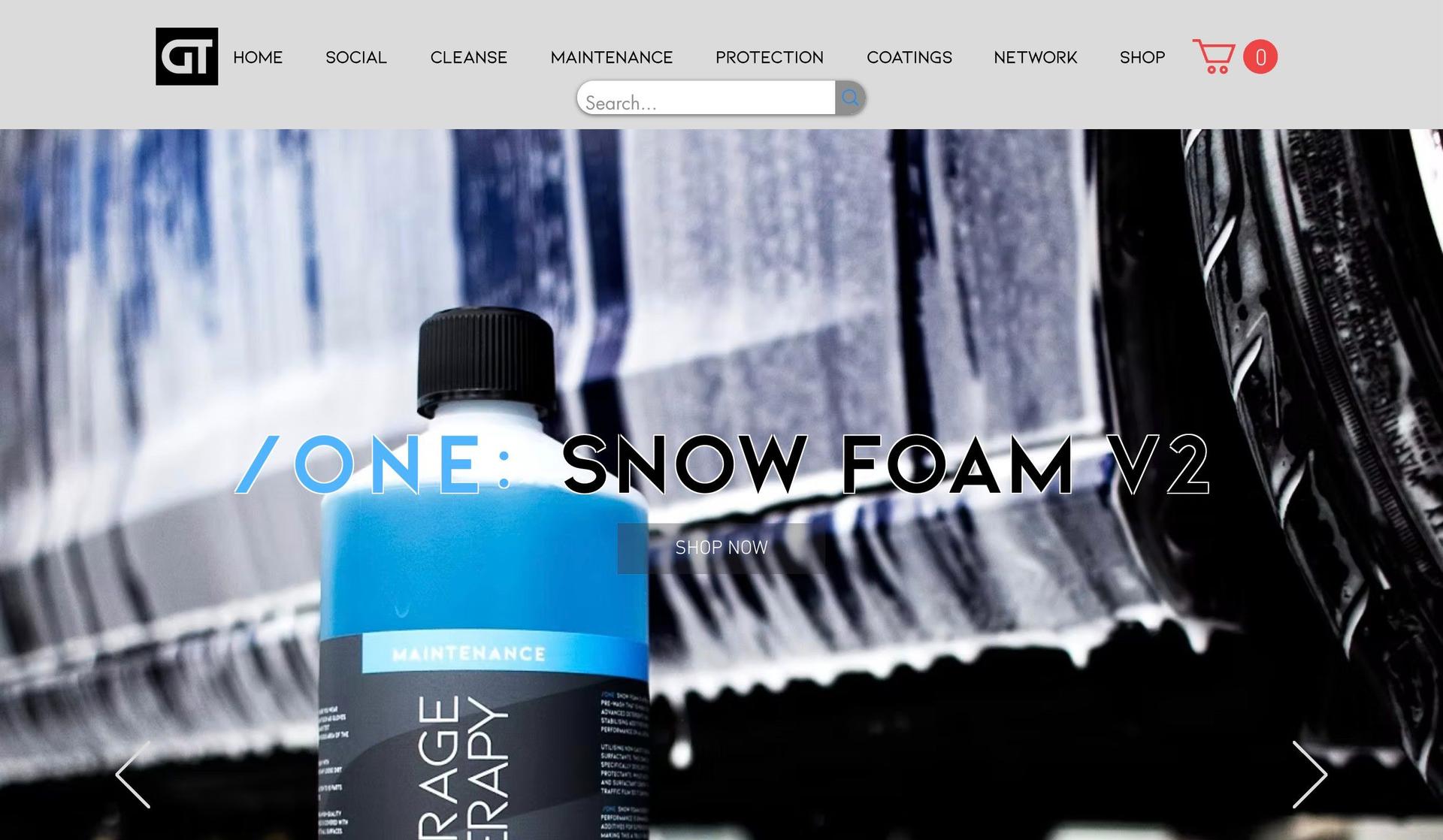 Garage Therapy-automotive website design