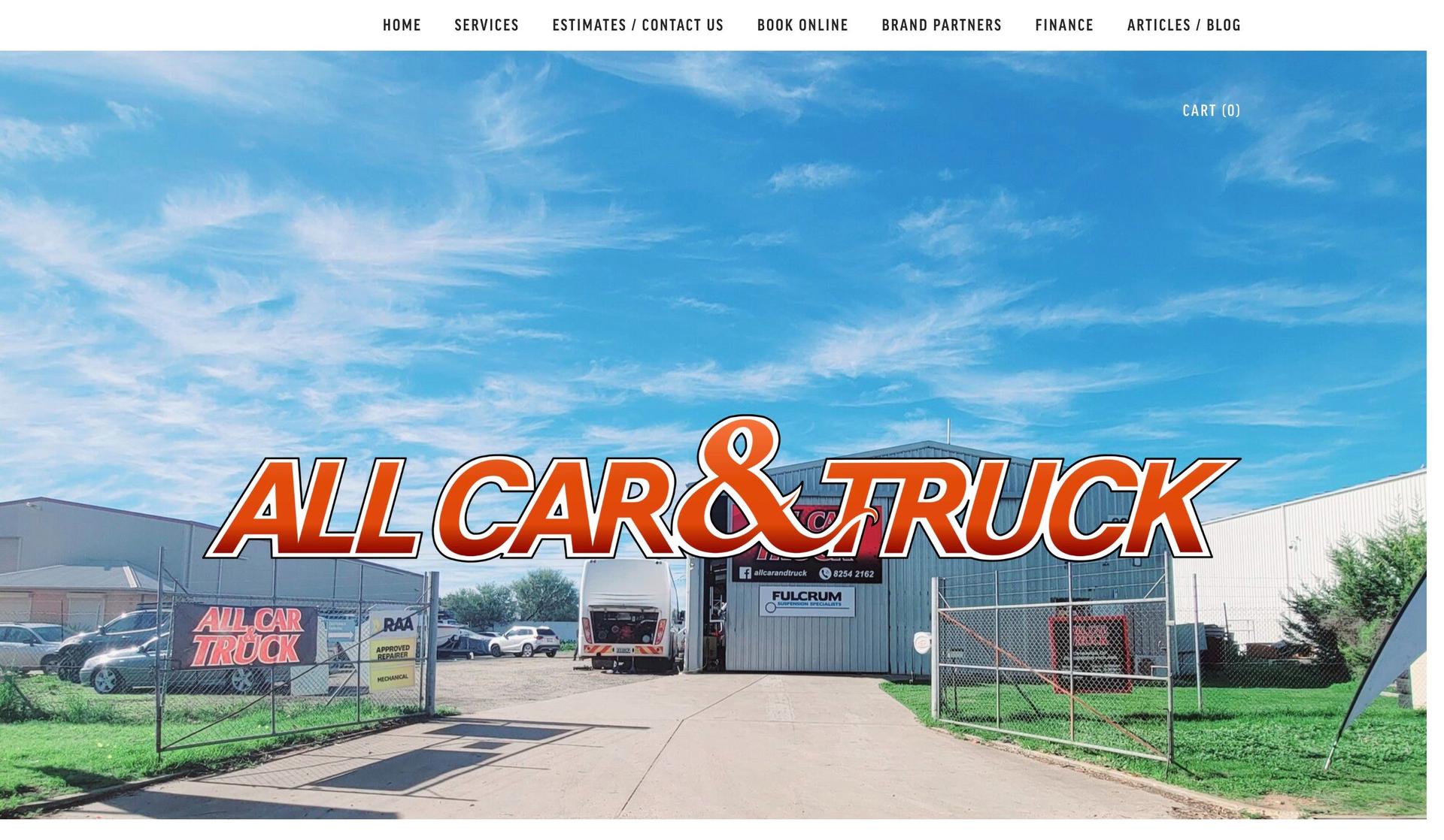 All Car and Truck-automotive website design