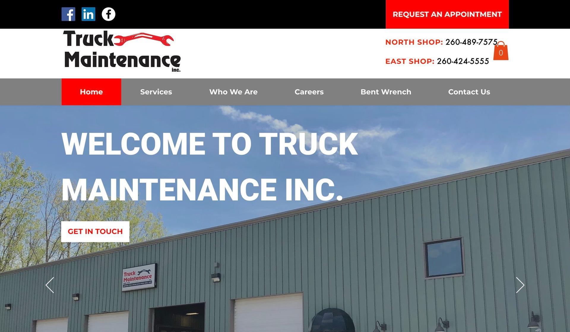 Truck Maint-automotive website design