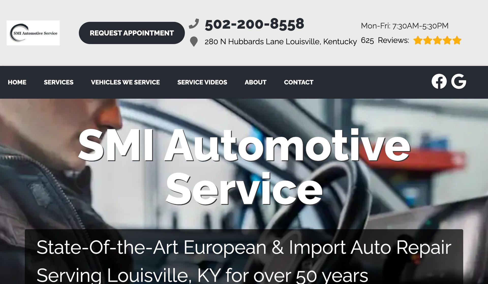 Smiky-automotive website design