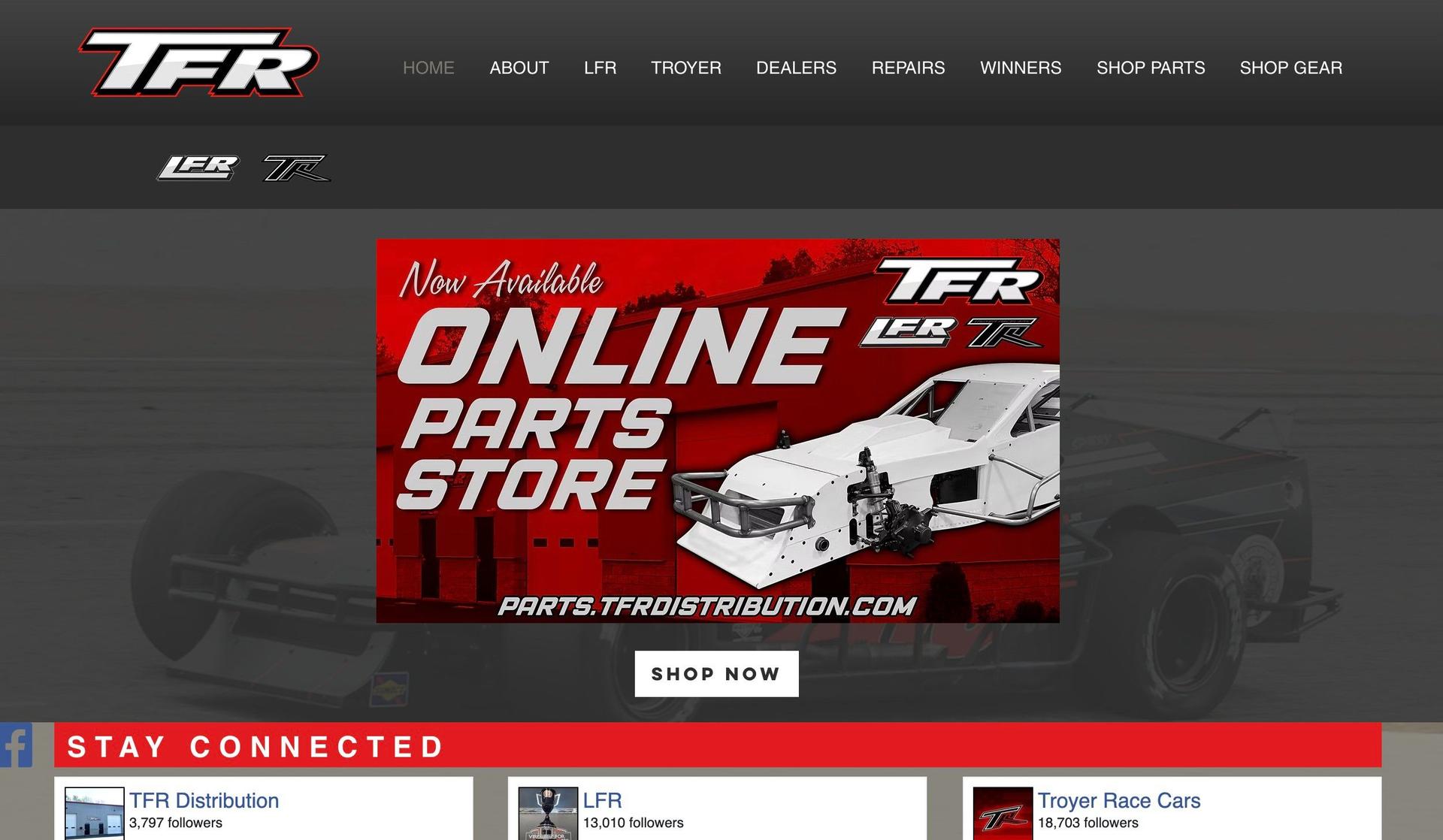 TFR Distribution-automotive website design