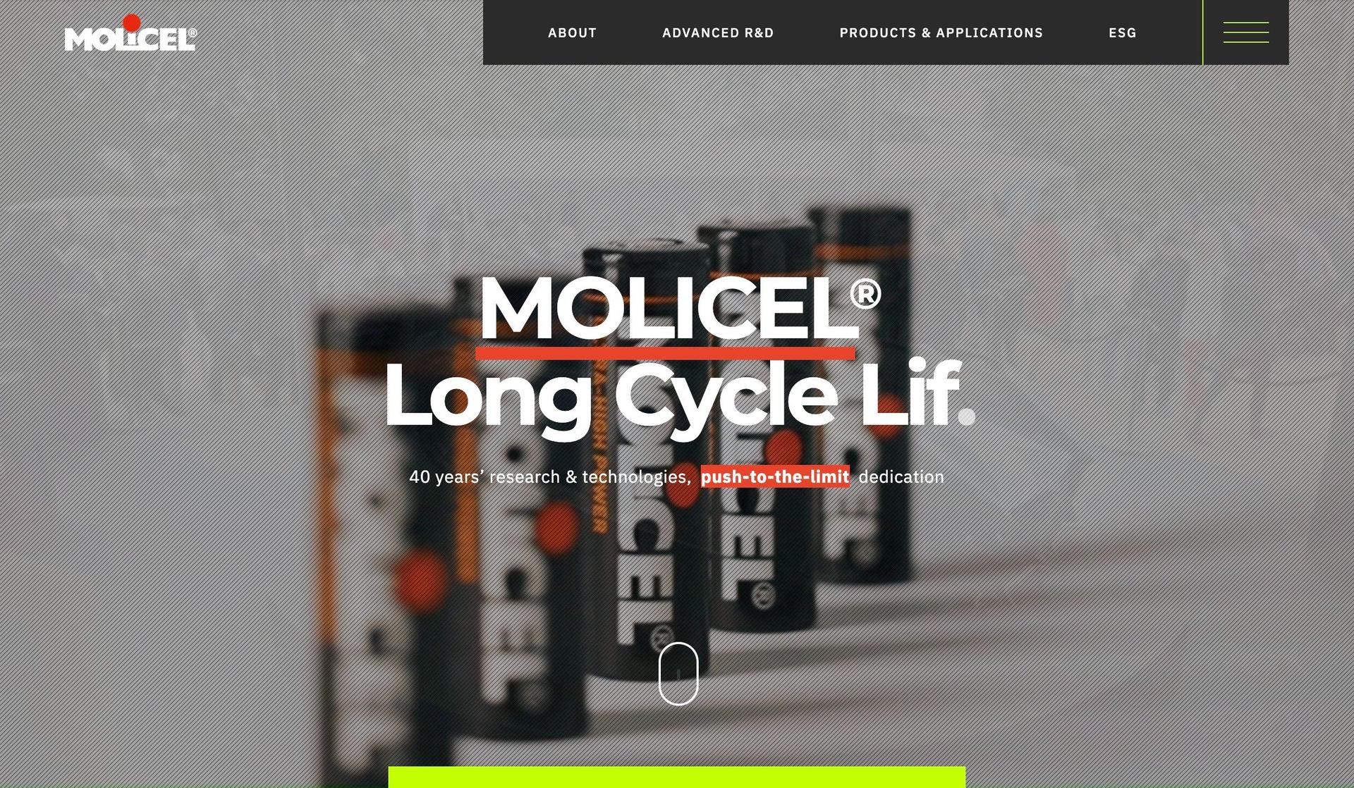 Molicel-+3D website examples+