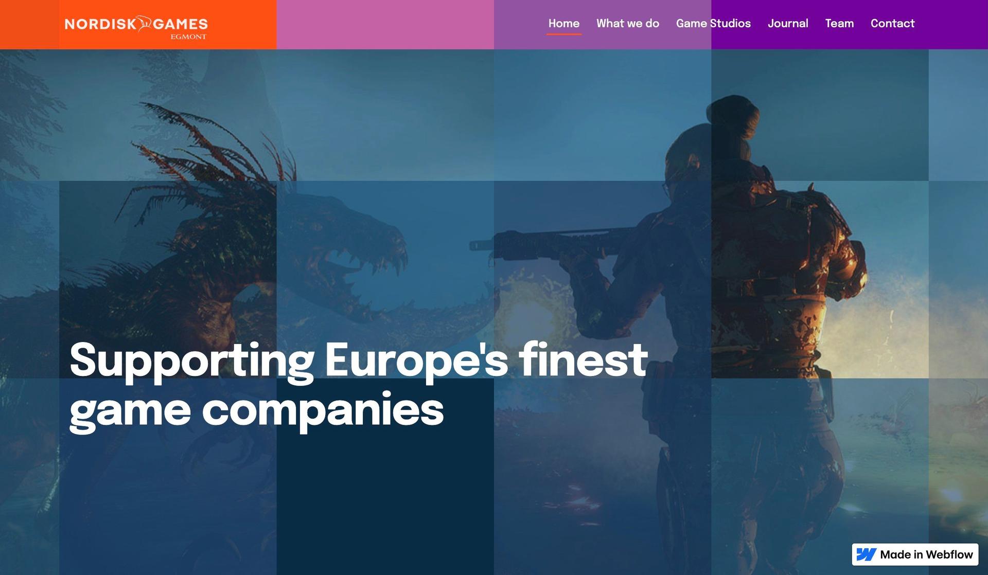 Nordisk Games-entertainment website examples