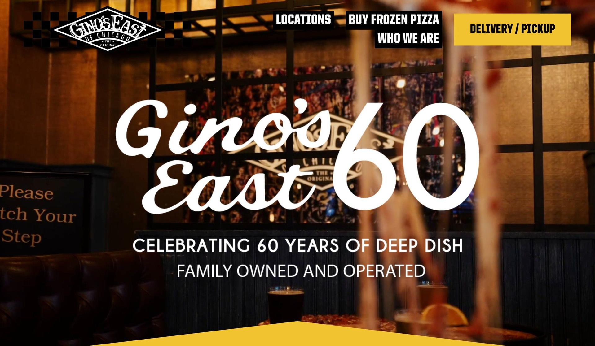 Gino's East-pizza restaurant websites