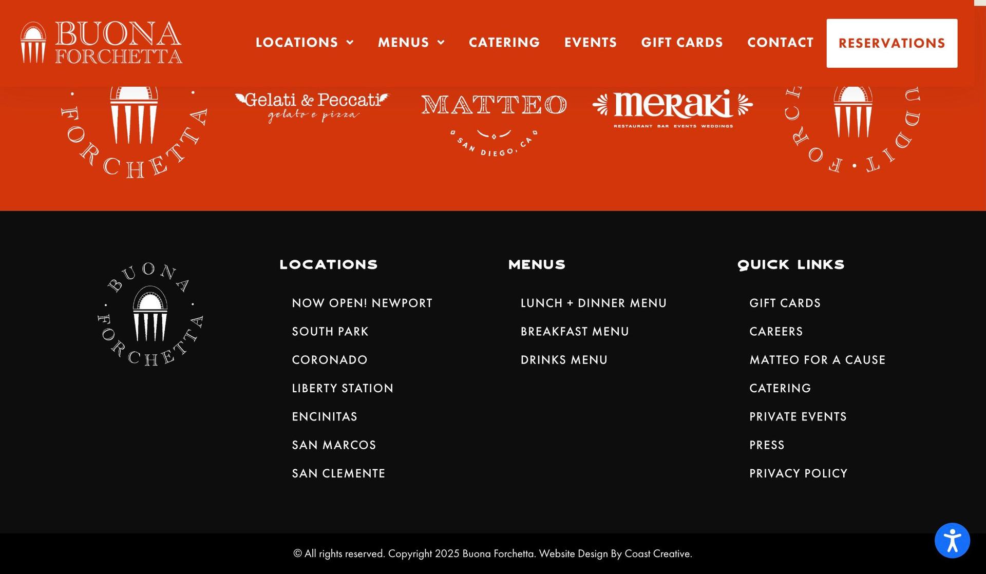 Buona Forchetta-pizza restaurant websites