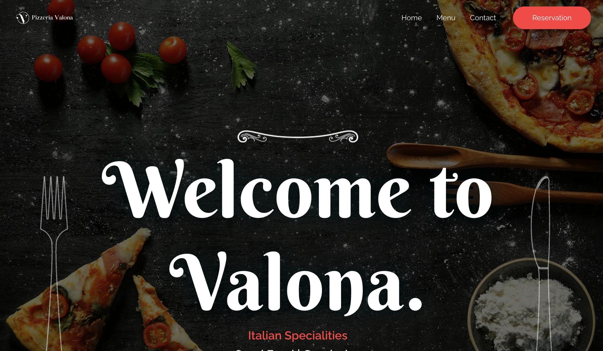 Pizzeria Valona-pizza restaurant websites