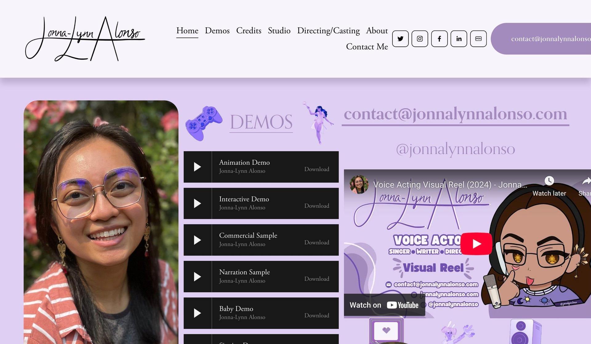 Jonnalynn Alonso-voice actor websites