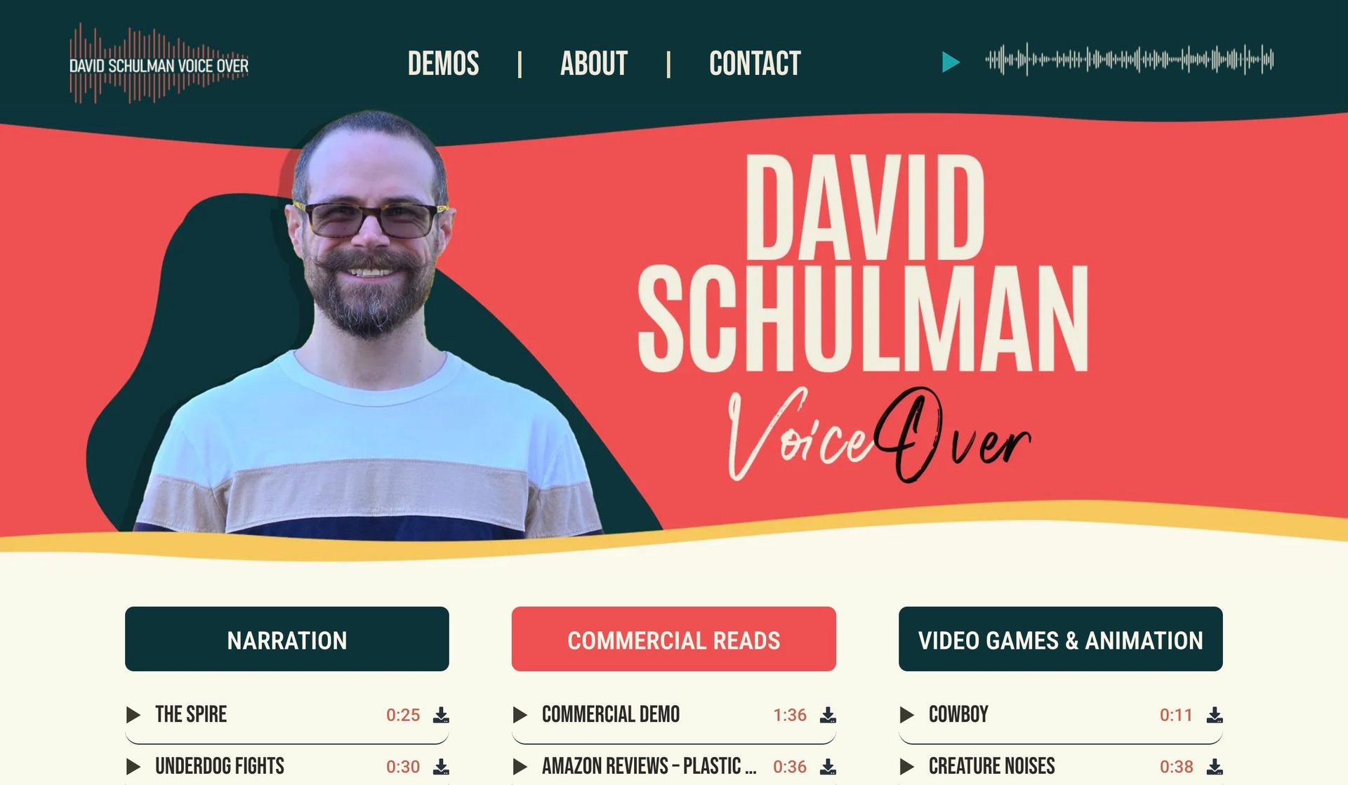 Schulman VO-voice actor websites