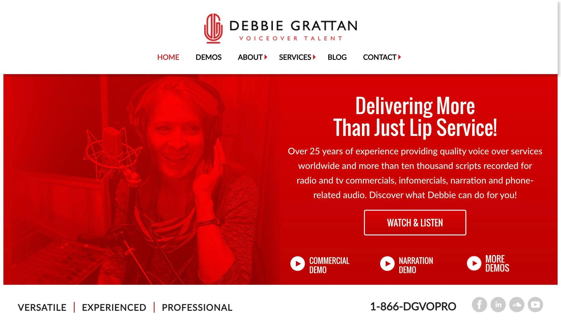 Debbie Grattan-voice actor websites
