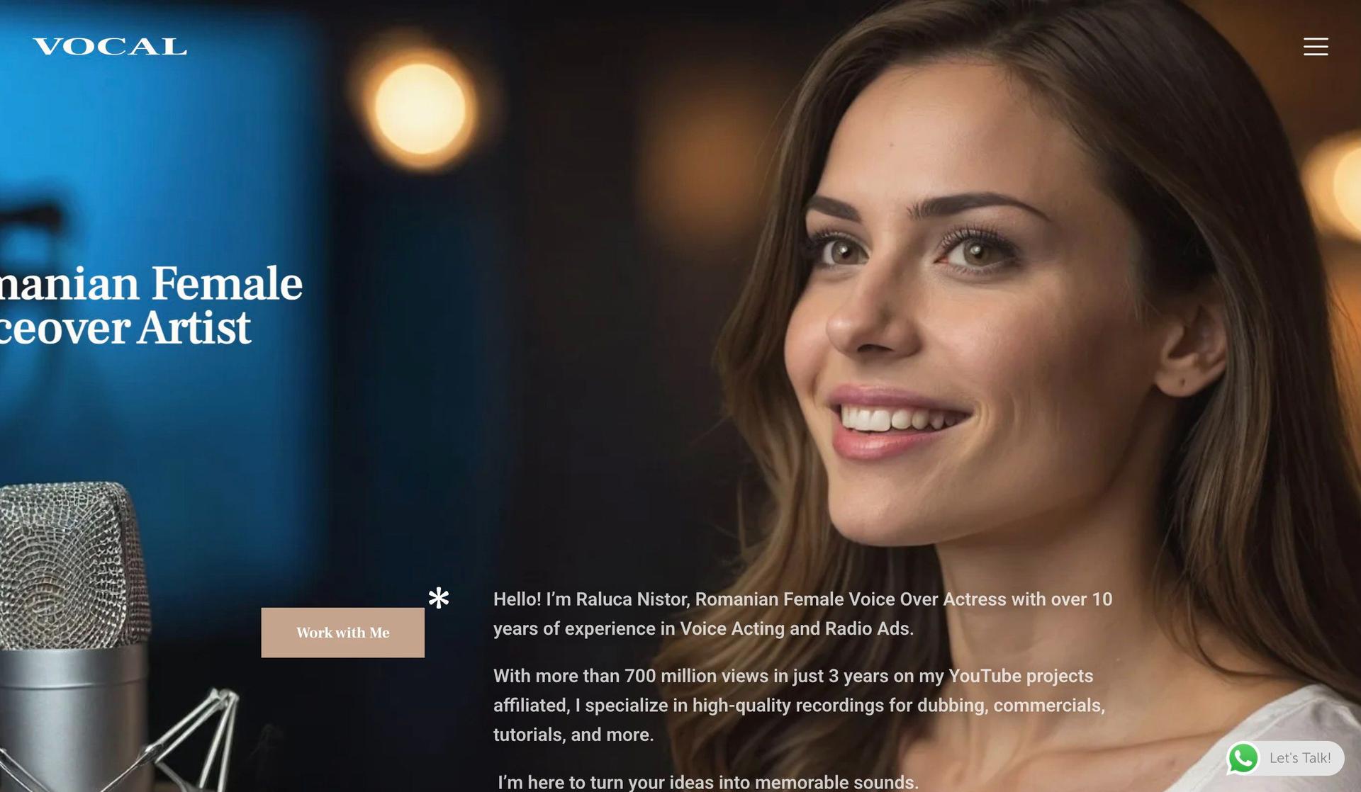 Voice of Raluca-voice actor websites