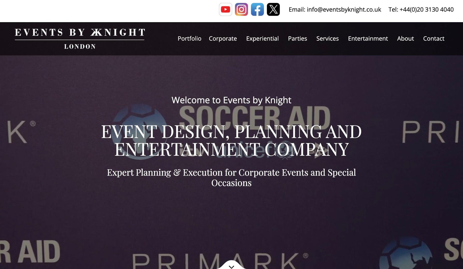 Events by Knight-party planner websites