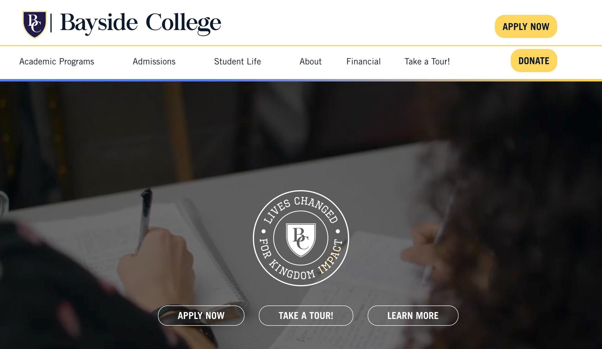 Bayside College-college websites