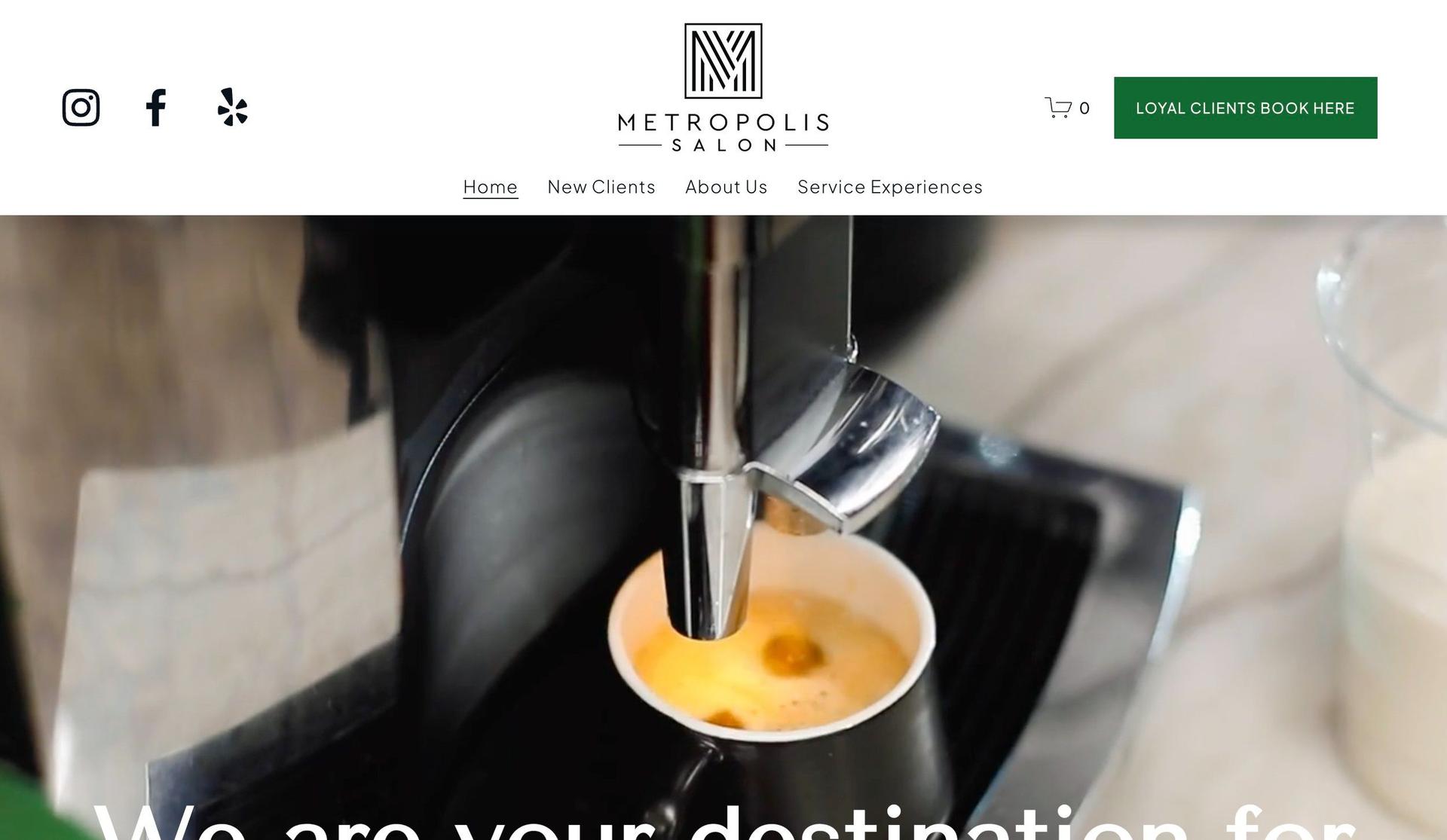 Metropolis Salon-hair salon websites