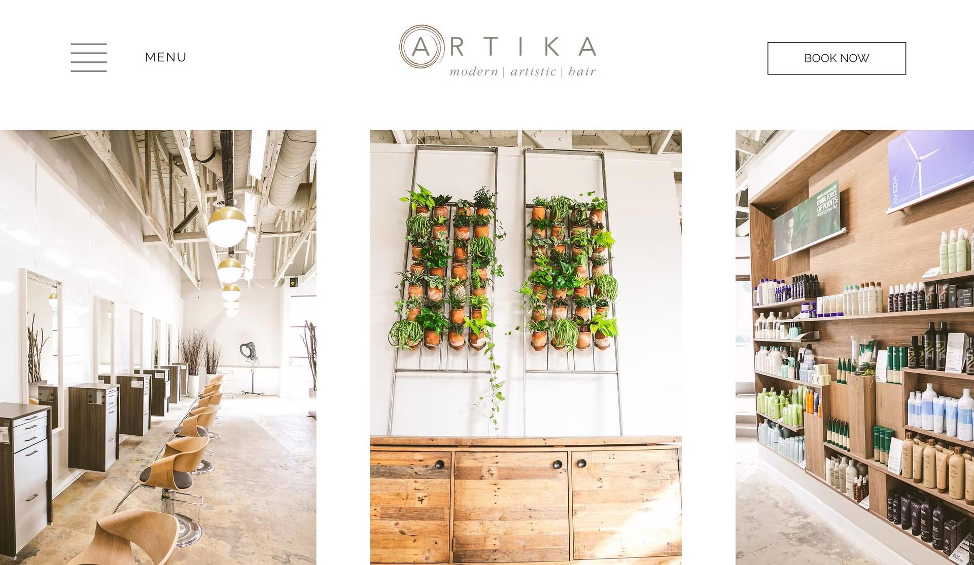 Artika Salon-hair salon websites