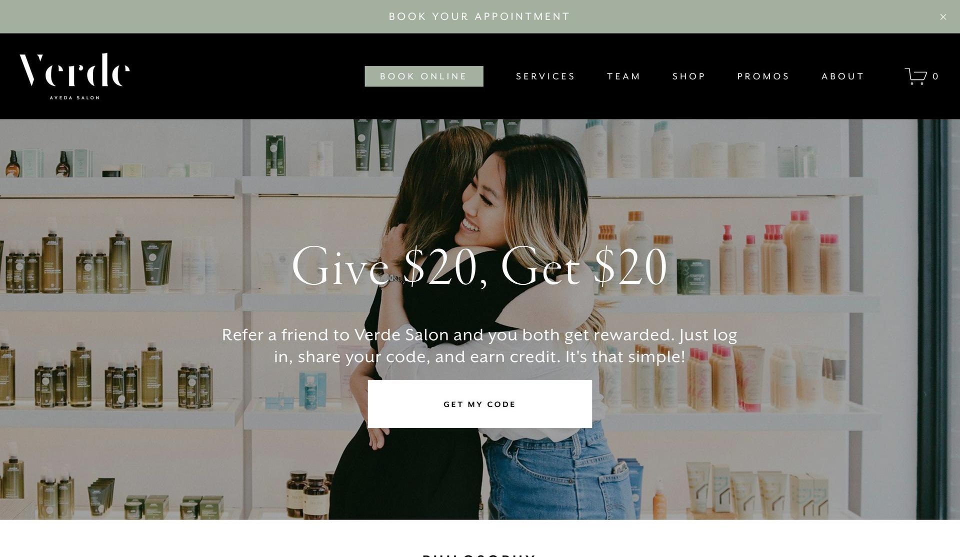 Verde Salon-hair salon websites