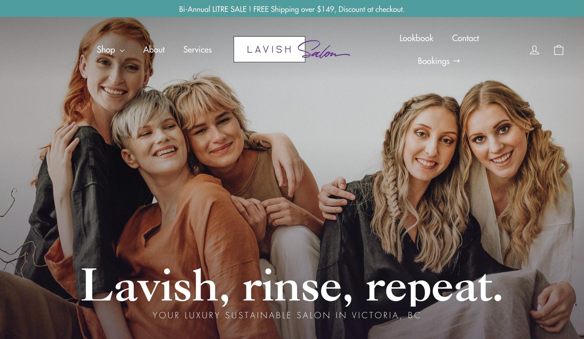 Lavish Salon-hair salon websites