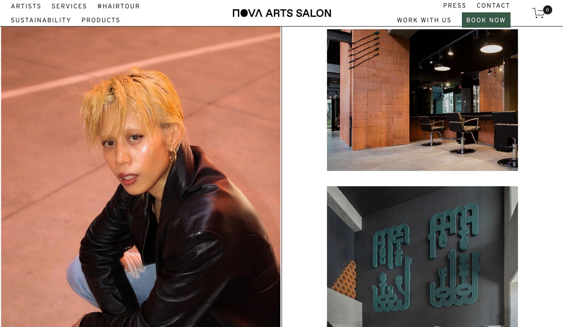 Nova Arts Salon-hair salon websites
