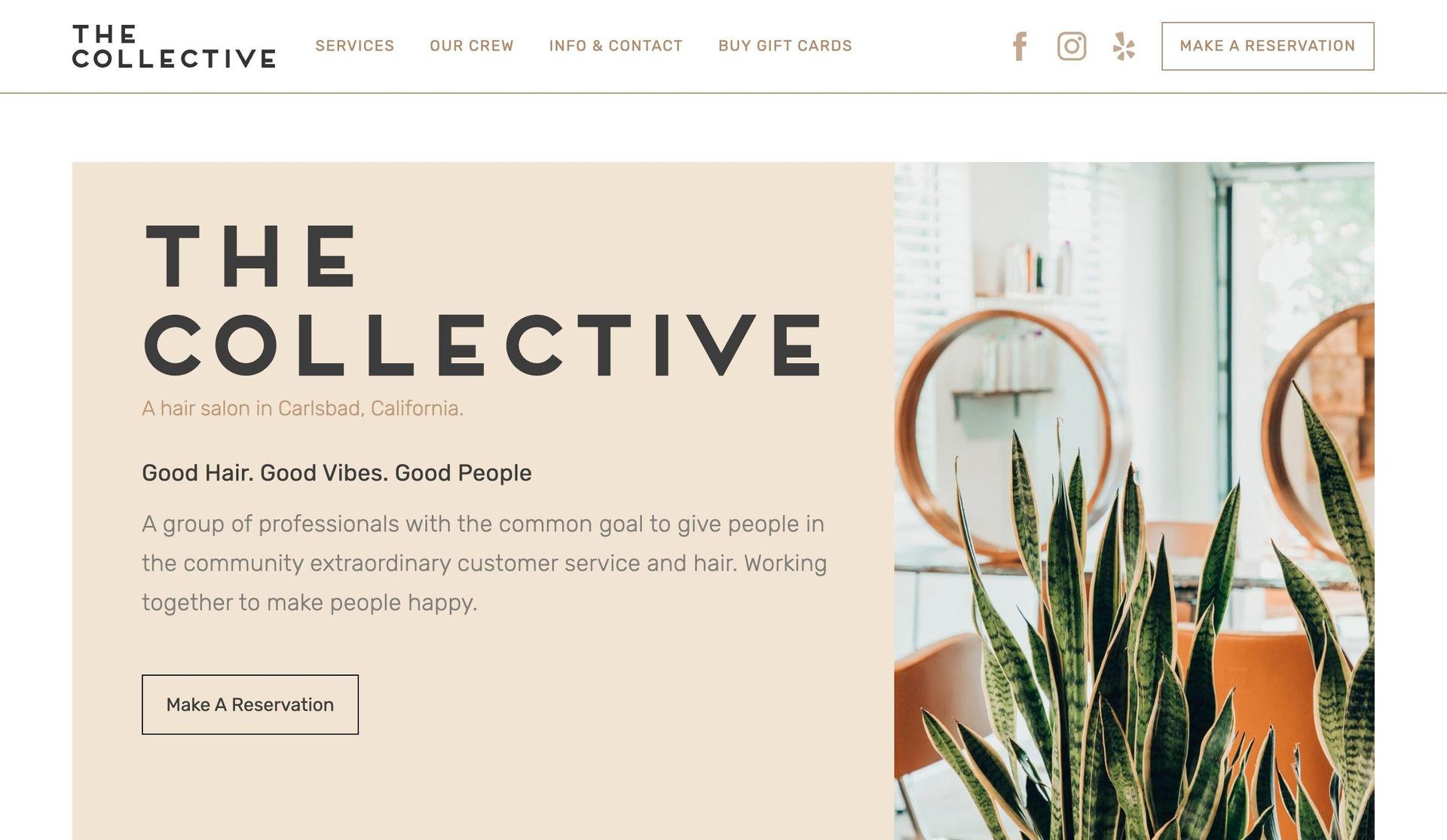 The Collective Hair-hair salon websites