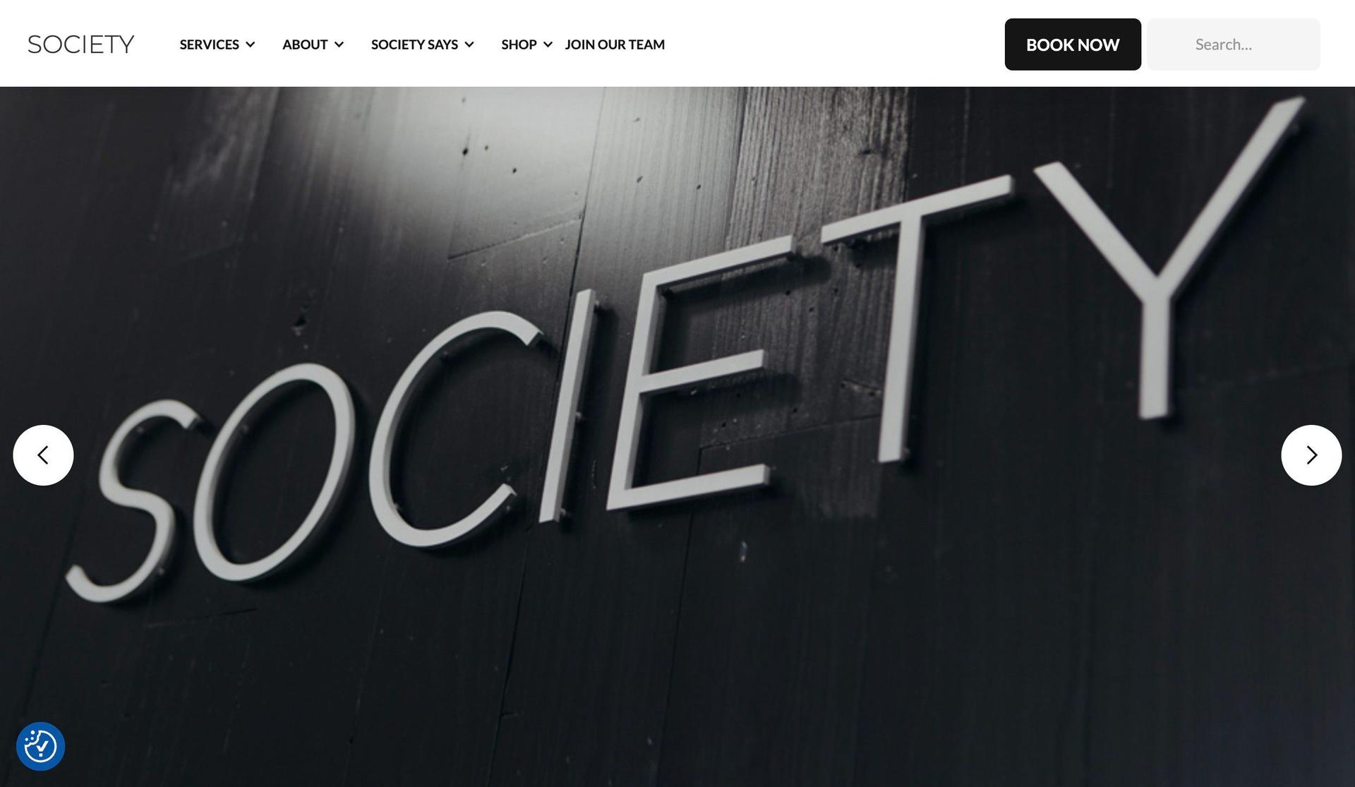 Society Salons-hair salon websites
